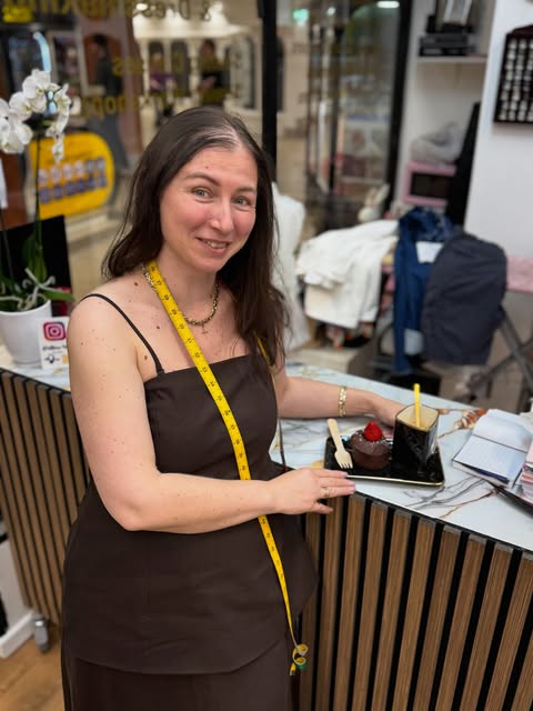Liudmyla working carefully at Koko Atelier Galway