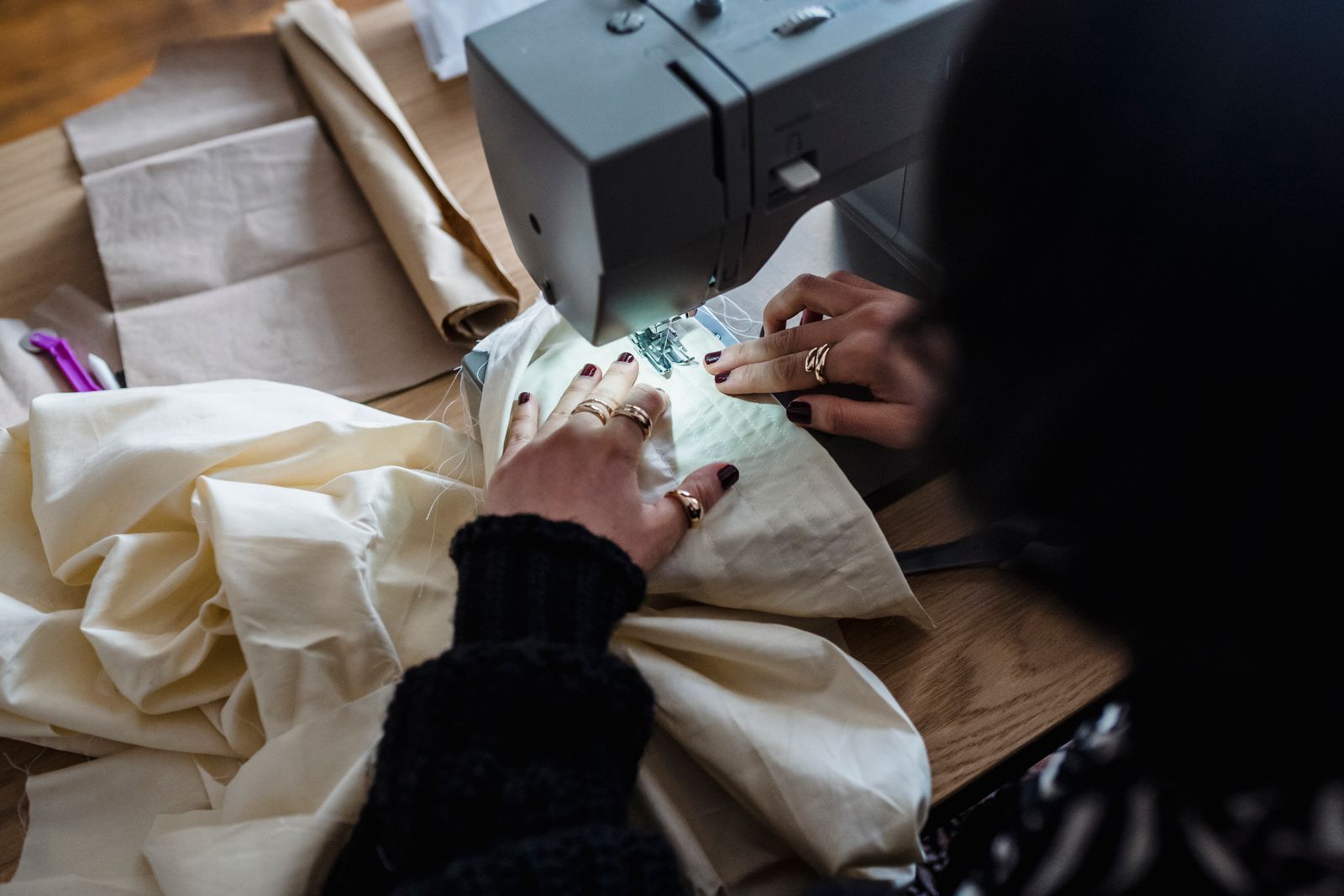 Professional garment sewing at Koko Atelier, Galway