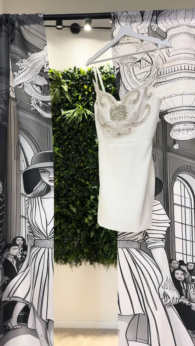 Embellished dress alteration by Koko Atelier, Galway