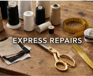 Thread, scissors and measuring tape prepared for repairs